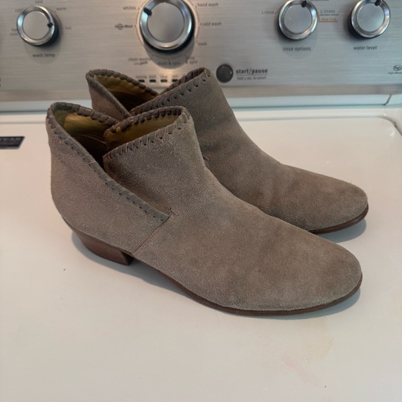 Jack Rogers Shoes - Jack Rogers Sadie Suede Bootie Leather Light Grey 9.5M
